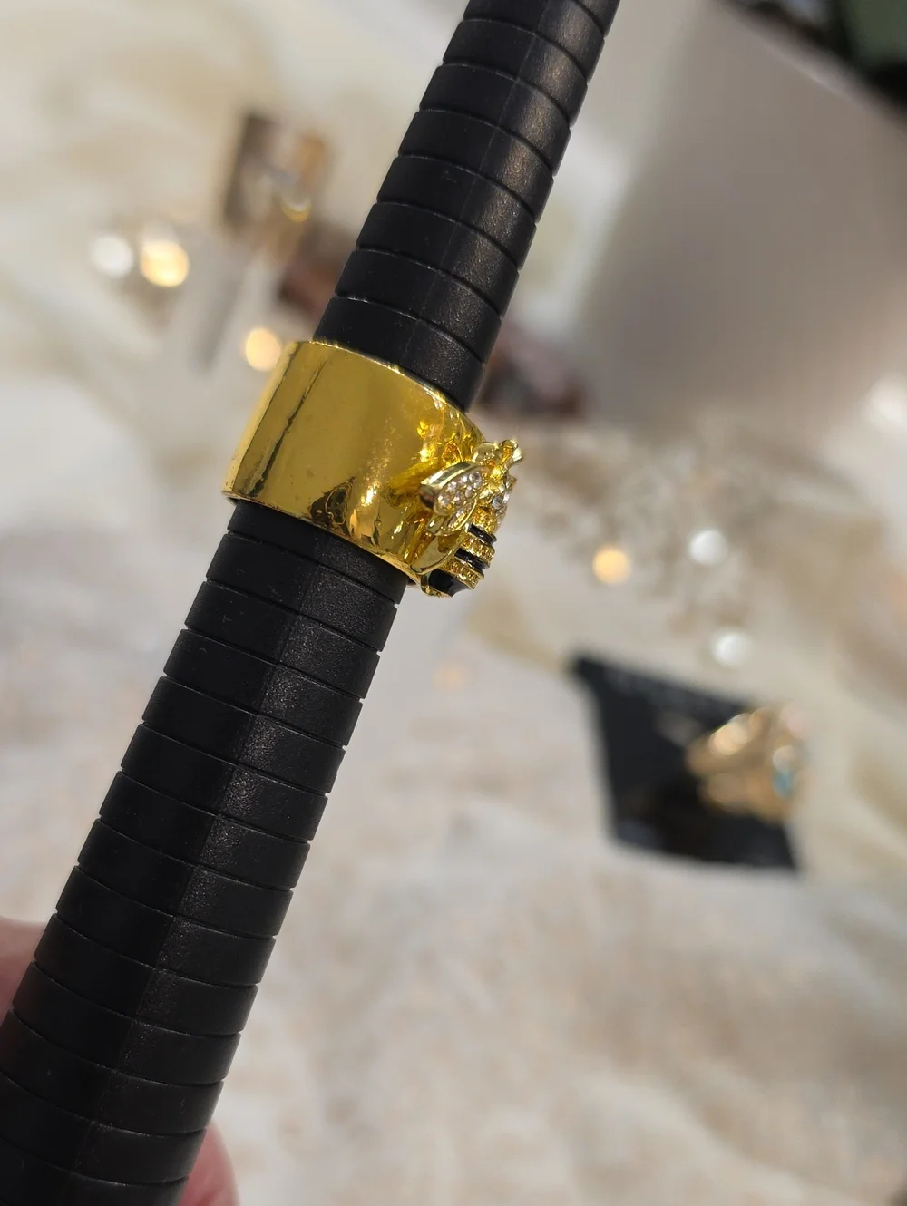Glam Ring Bundle Of 5 Gold/silvertone Rings